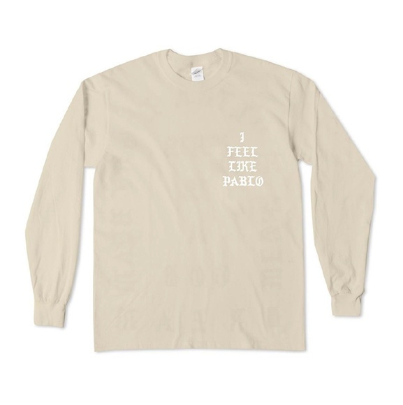 Feel Like Pablo Kanye West Long Sleeve Tee - Picture 2 of 3
